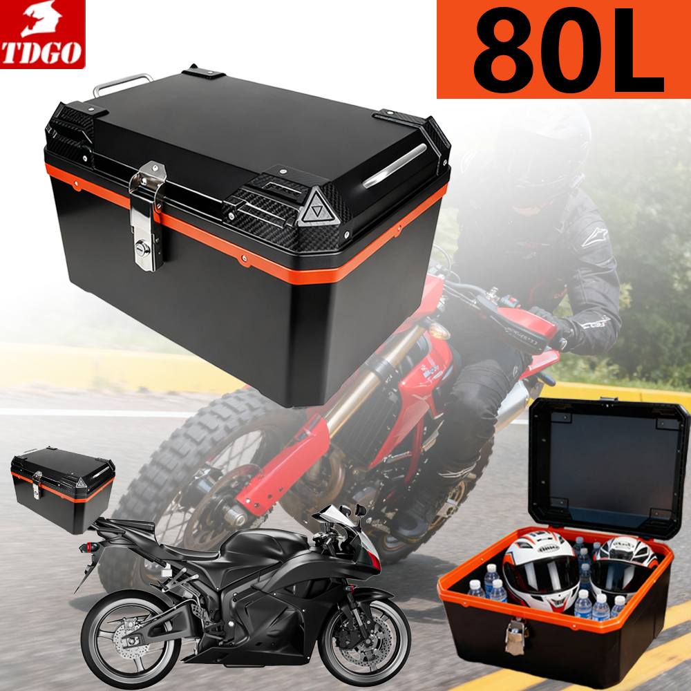 Motorcycle Gear Holder - 80L Large Capacity Plastic Motorcycle Tail