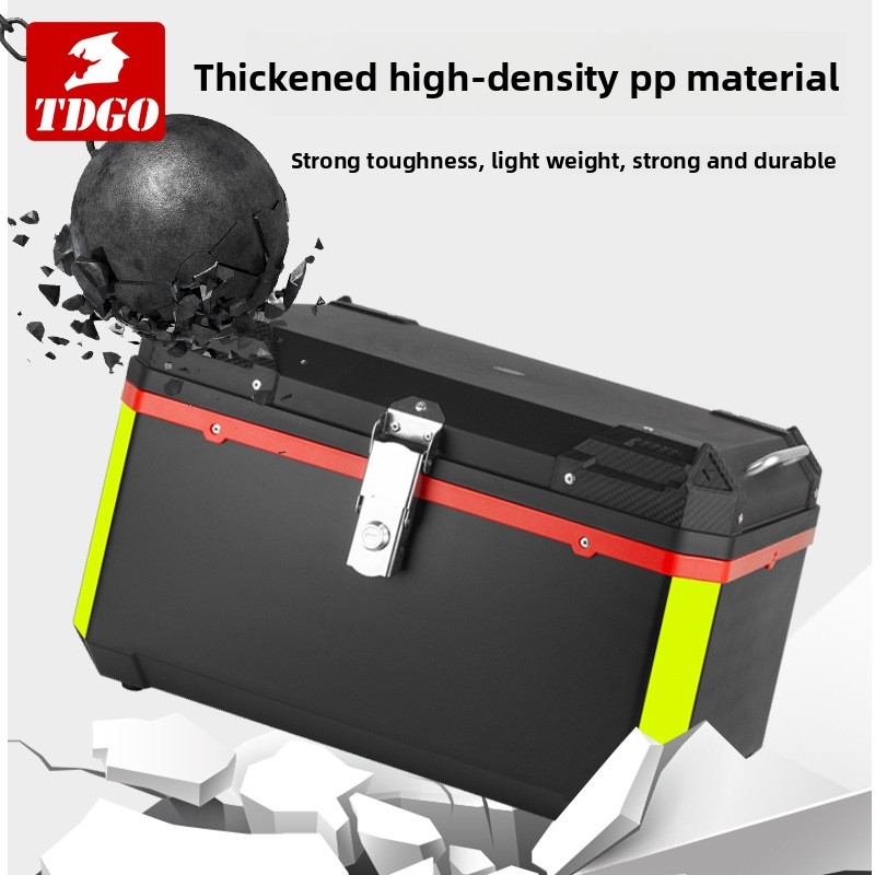 Motorcycle Gear Holder - Extra-large motorcycle trunk80LLarge-capacity universal rainproof and