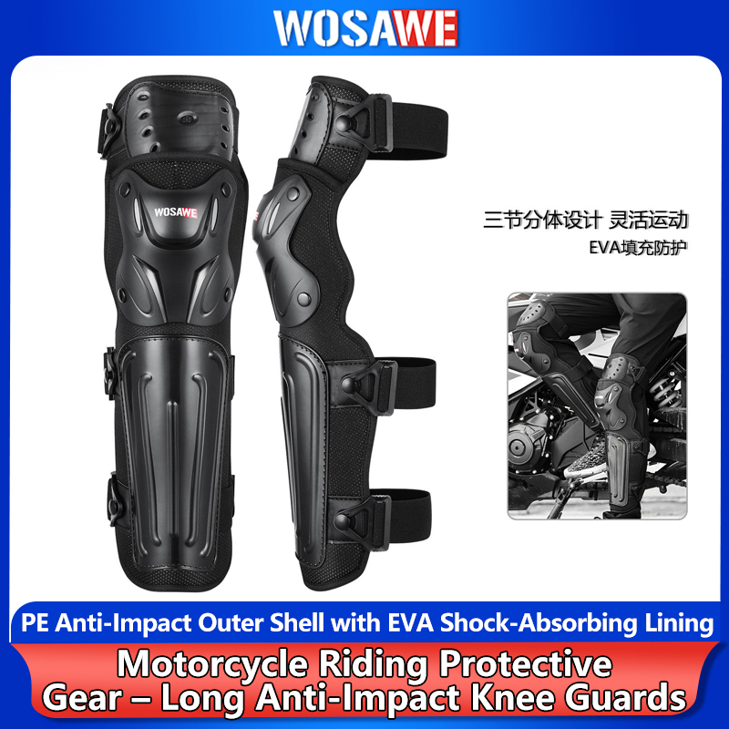 Knee Guard Hard - WOSAWE Motorcycle Knee Guards Hard Shell
