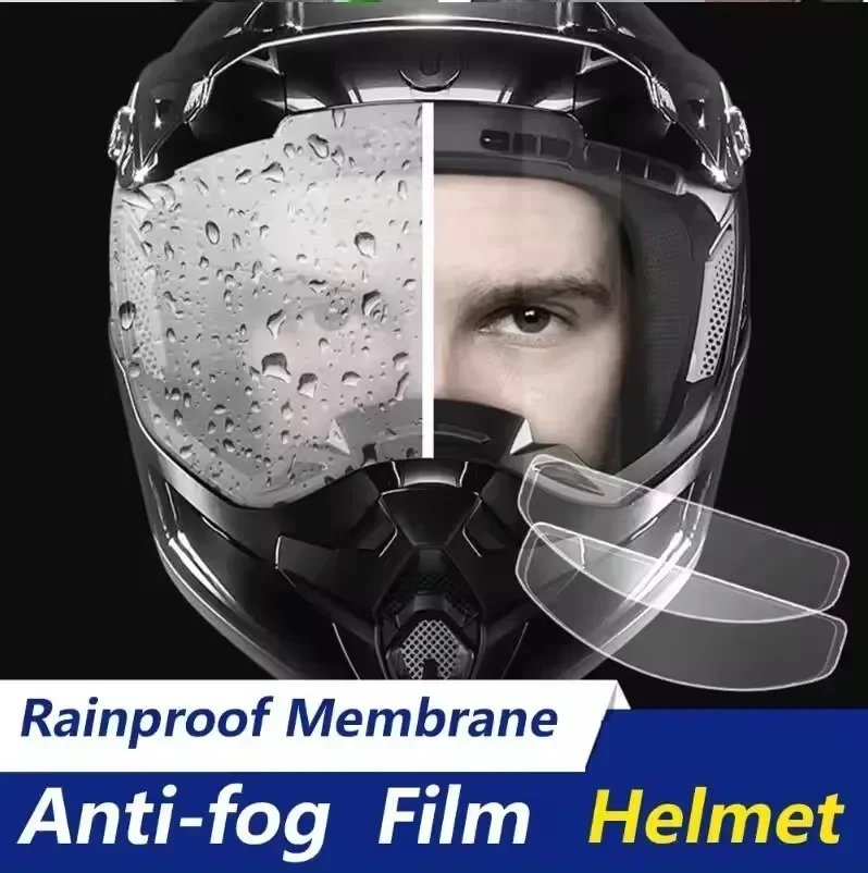 Motorcycle Gear Helmets - Crystal-Clear Motorcycle Helmet Anti-Fog Film Nano