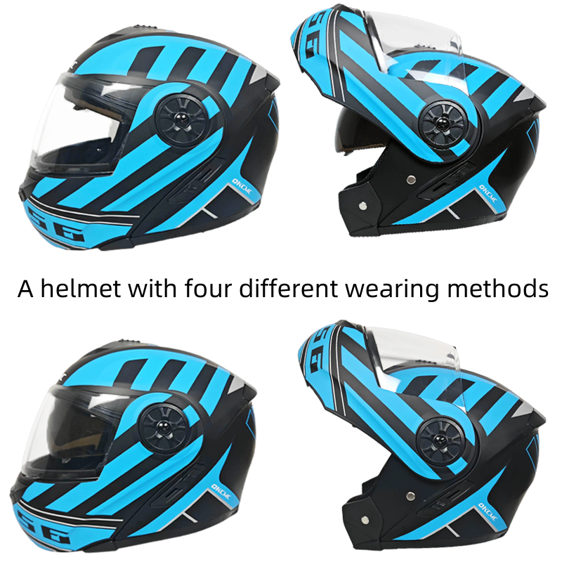 Flip Up Motorcycle Helmet with - Motorcycle Gear Gloves avaliação e preço