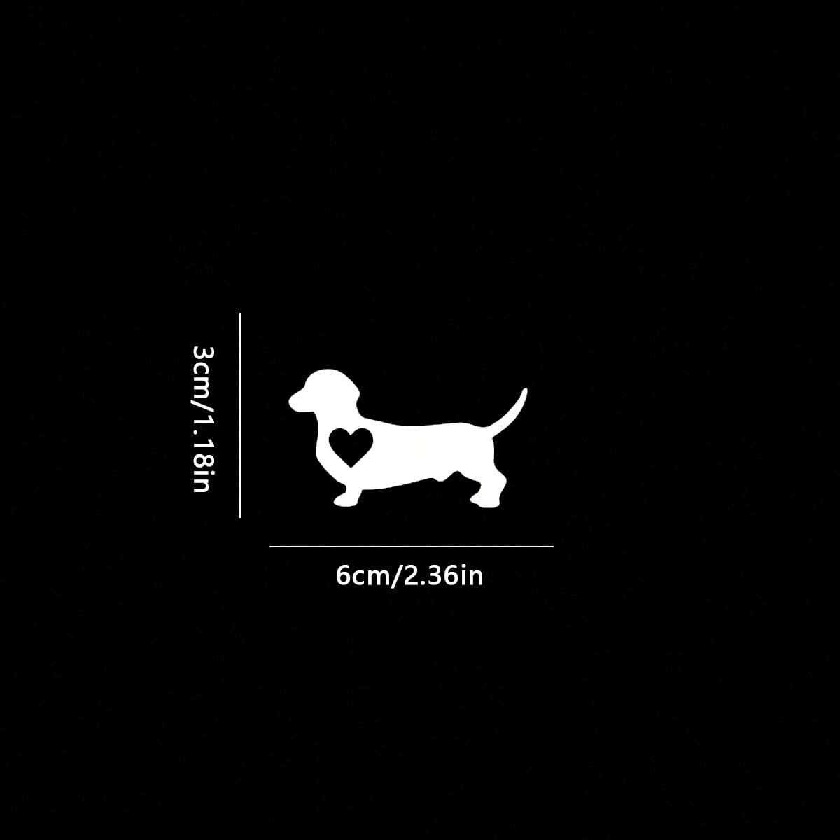 1 Pack Shape Dachshund Car Sti - Motorcycle Gear For Dogs avaliação e preço