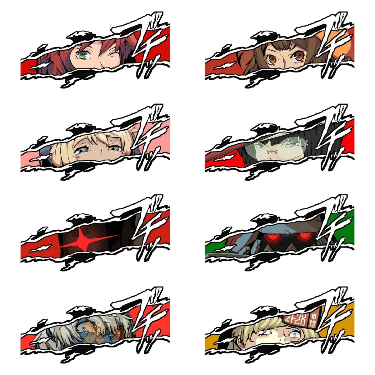 Funny Guilty Gear Anime Eyes   - Motorcycle Gear Wholesale avaliação e preço