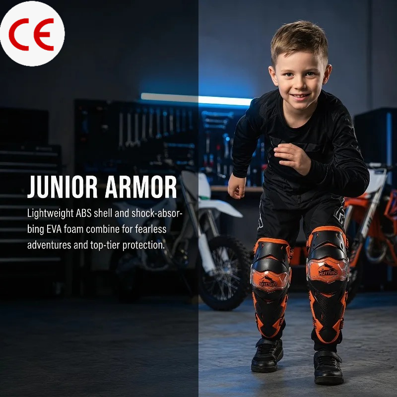 KN01H Kids Youth Motorcycle Of - Knee Guard Hard avaliação e preço