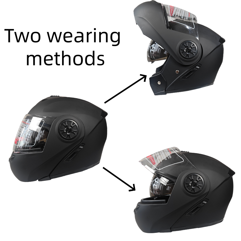 Flip Up Motorcycle Helmet with - Motorcycle Gear Gloves avaliação e preço