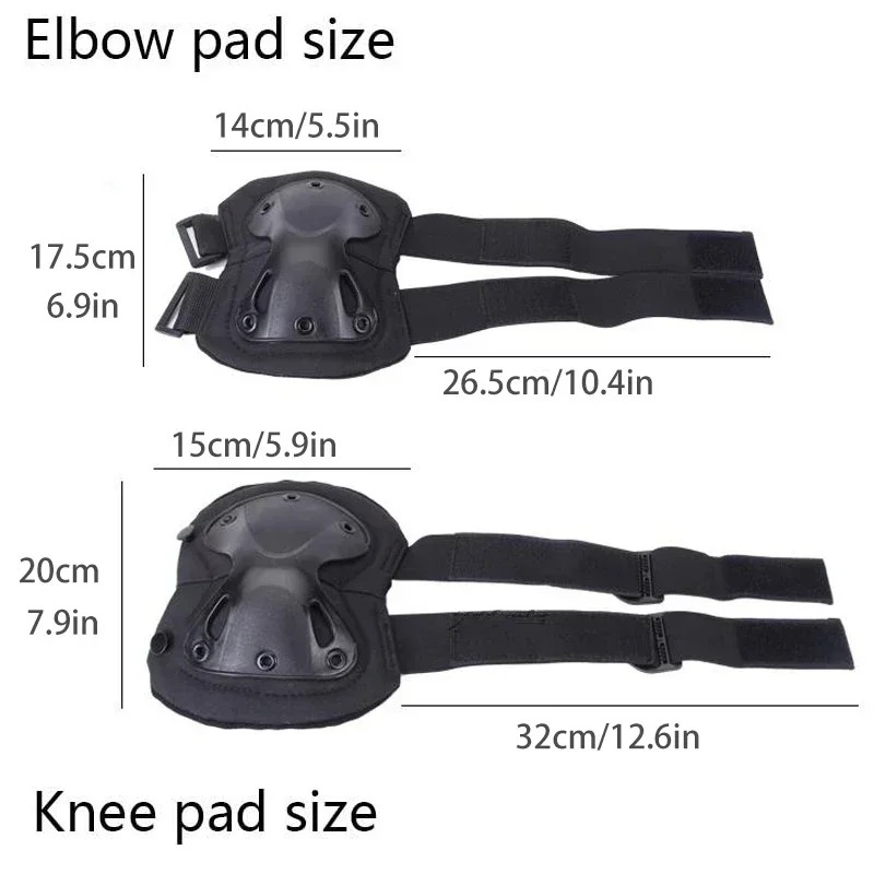 4PCS Tactical Knee Elbow Pads, - Knee Guard Hard avaliação e preço