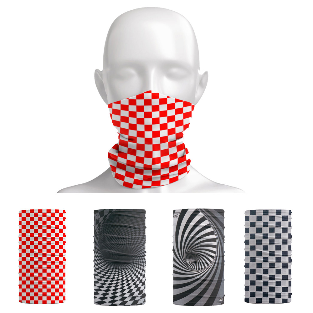 Plaid Pattern Headband Outdoor - Motorcycle Gear On Sale avaliação e preço