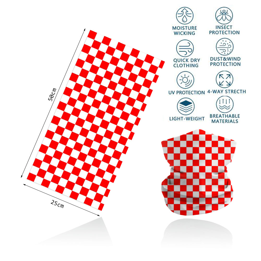 Plaid Pattern Headband Outdoor - Motorcycle Gear On Sale avaliação e preço