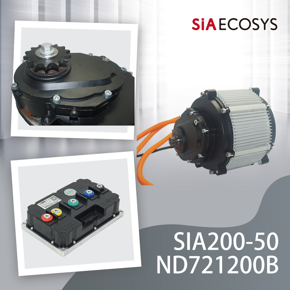 26kW Peak PMSM Motor Kit SIAEC - Motorcycle Gear Ratio avaliação e preço