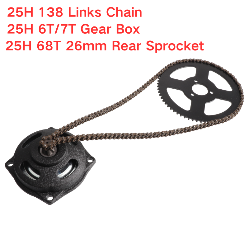 25H 138 link Chain with 6T 7T  - Motorcycle Gear Tidy avaliação e preço
