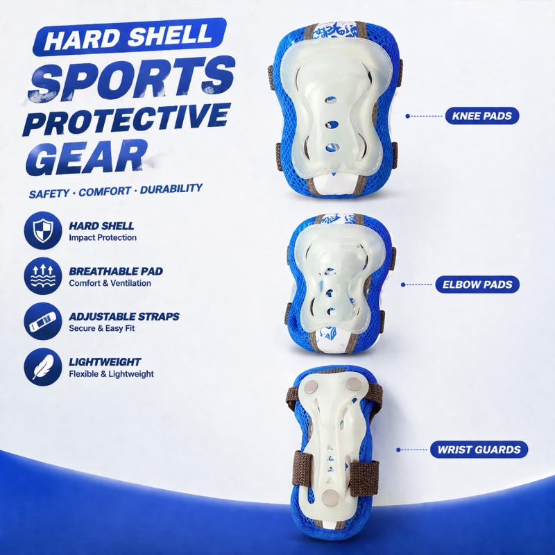 Children Protective Gear Skate - Knee Guard Hard avaliação e preço