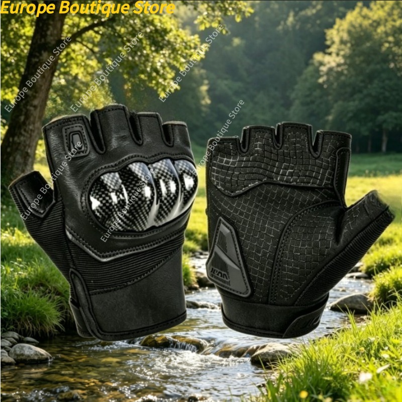 Half Finger Motorcycle Gloves  - Motorcycle Gear Gloves avaliação e preço