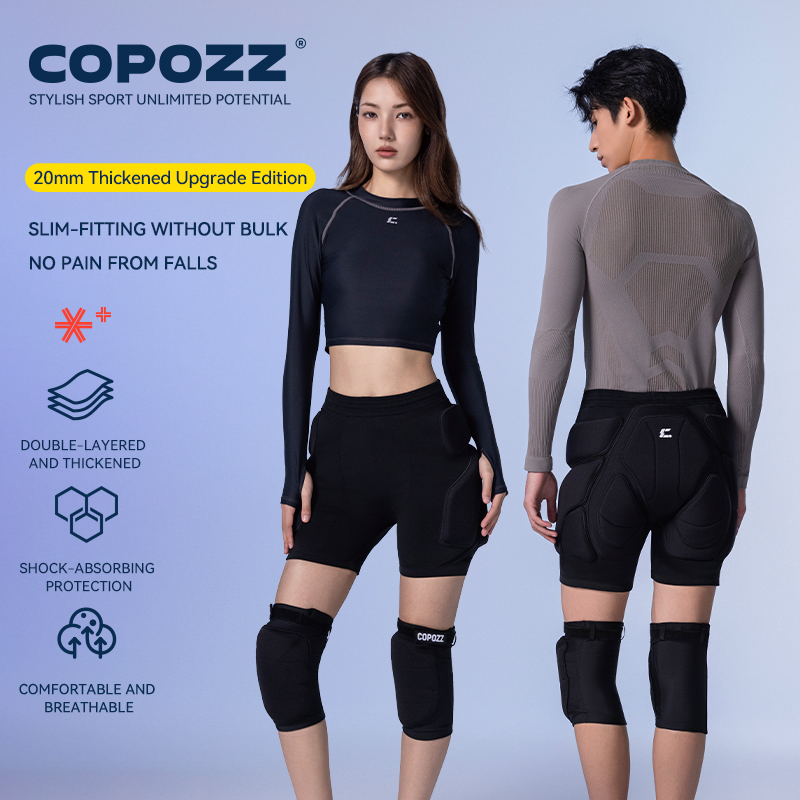 COPOZZ Upgraded Ski Knee Pads  - Motorcycle Gear On Sale avaliação e preço