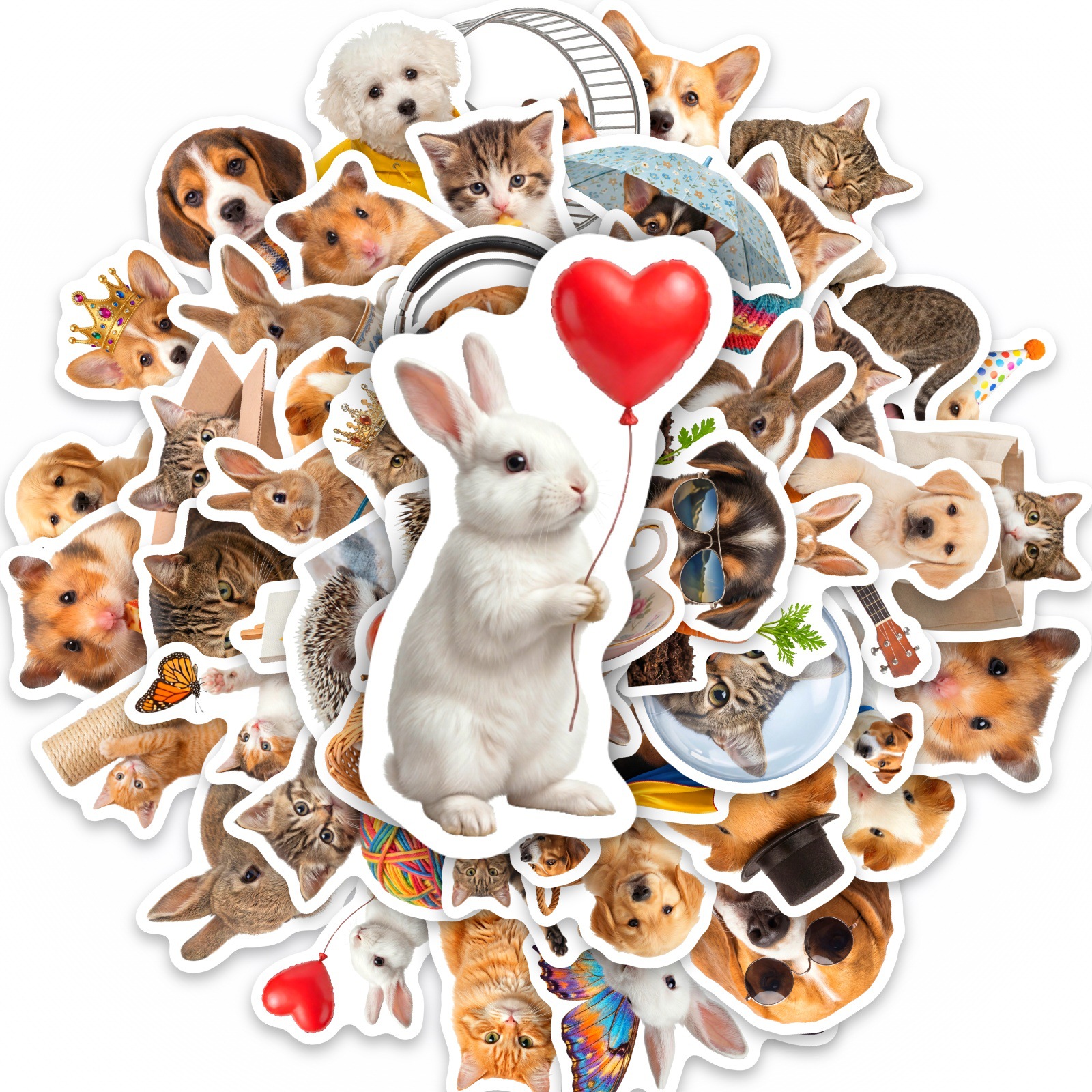50PCS Kawaii Animal stickers D - Motorcycle Gear For Dogs avaliação e preço