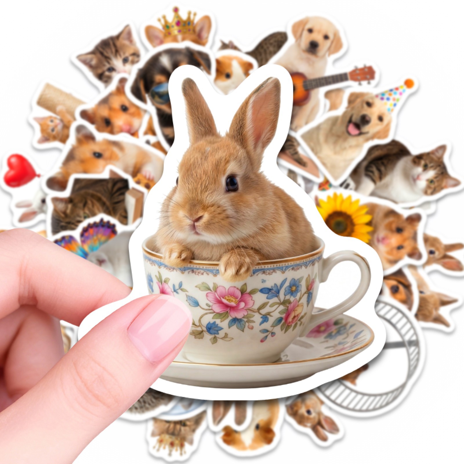 50PCS Kawaii Animal stickers D - Motorcycle Gear For Dogs avaliação e preço