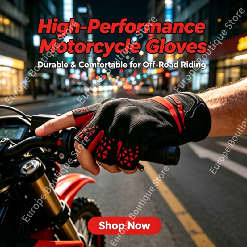 2026 NEW Men Women Summer Half - Motorcycle Gear Gloves avaliação e preço