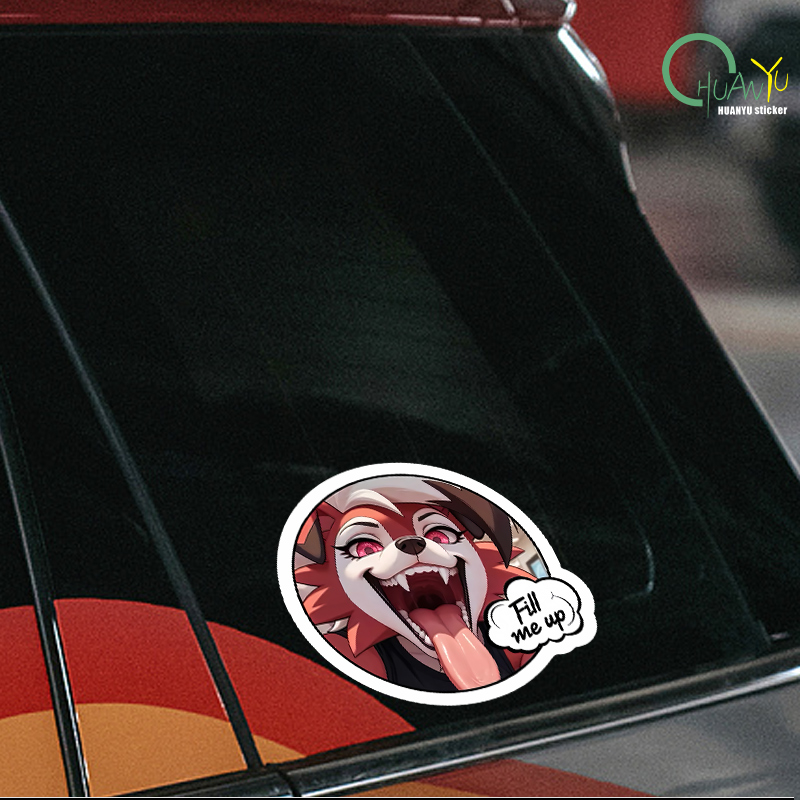 Car sticker fox dog head perso - Motorcycle Gear For Dogs avaliação e preço