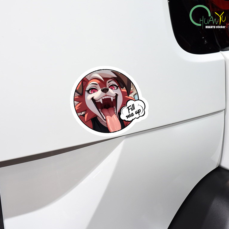 Car sticker fox dog head perso - Motorcycle Gear For Dogs avaliação e preço