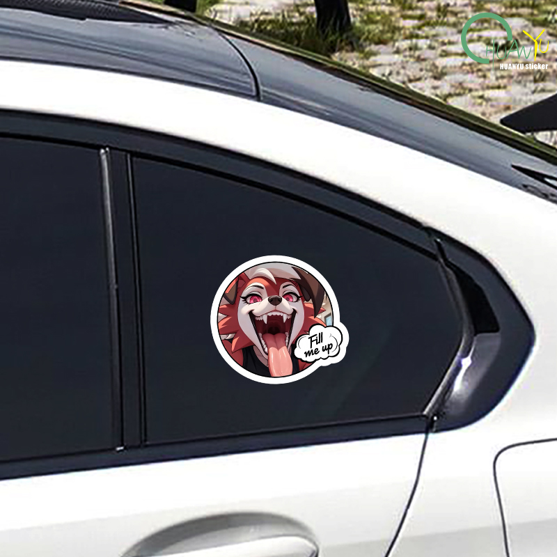 Car sticker fox dog head perso - Motorcycle Gear For Dogs avaliação e preço