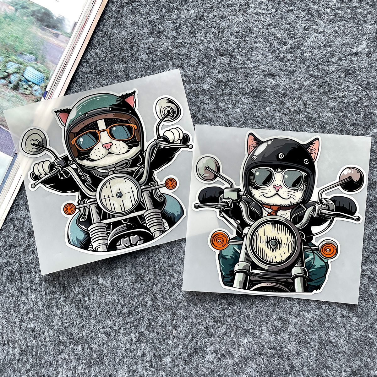 Retro Eagle/Cat/Dog Sticker Re - Motorcycle Gear For Dogs avaliação e preço