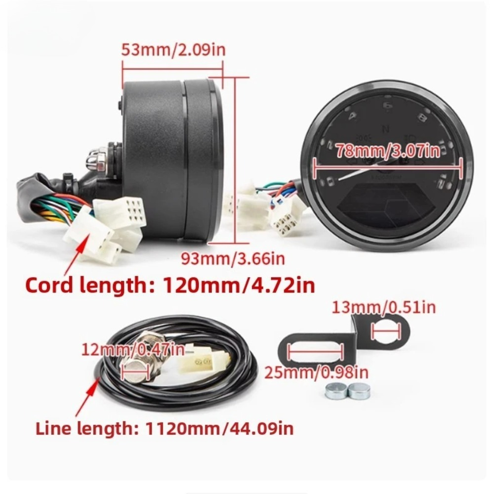 Universal Motorcycle Meter Spe - Motorcycle Gear On Sale avaliação e preço